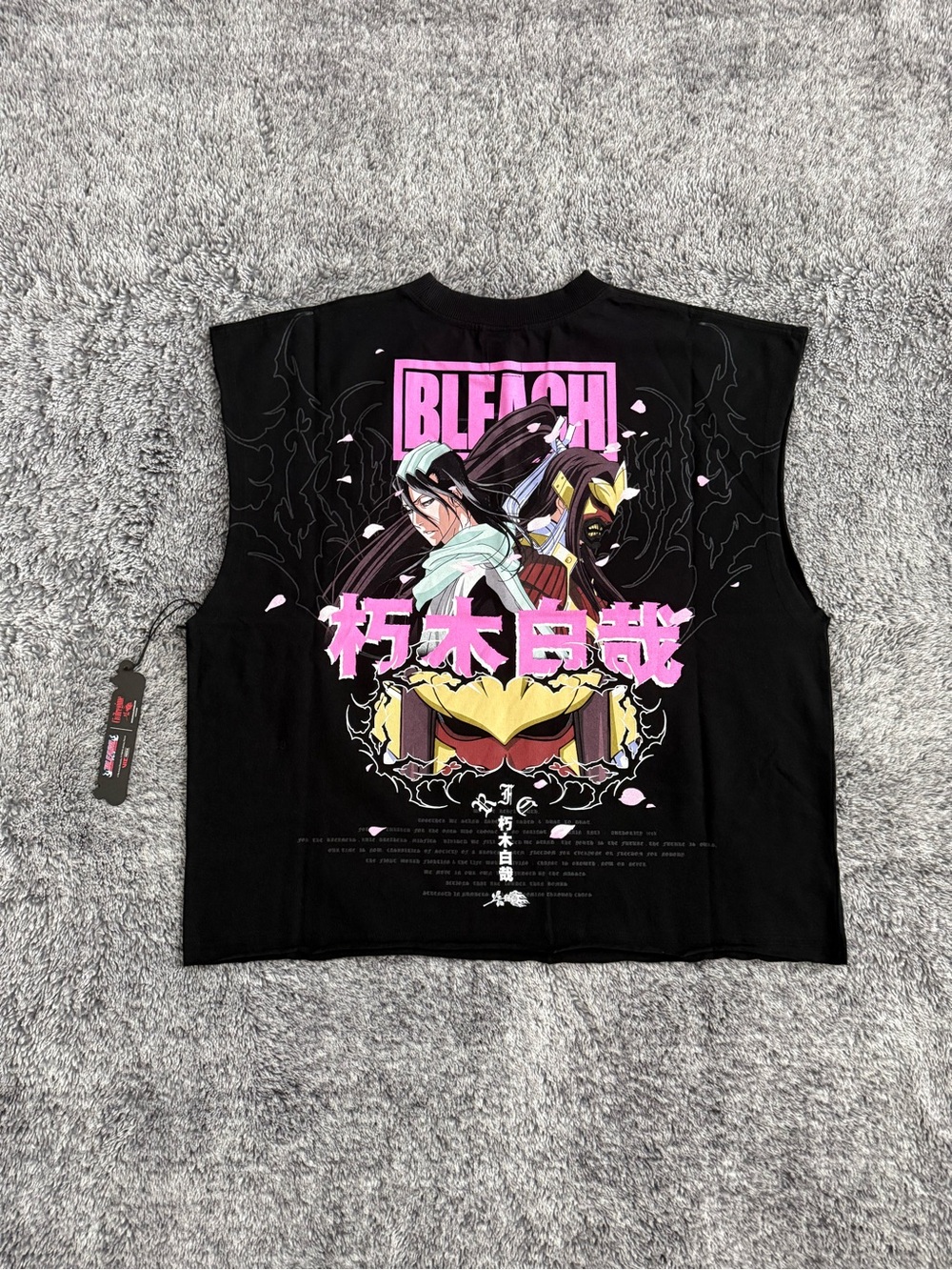 Civil Regime x Bleach T-Shirt, Byakuya 199x, Muscle Tee, Size Medium, NWT